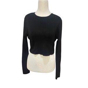 Classic Black Long Sleeve Women's Top